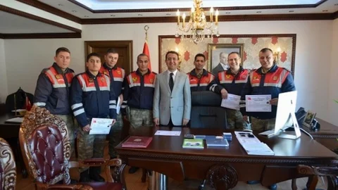 Kadın Cinayetini Aydınlatan Jandarma Personeline Teşekkür Belgesi
