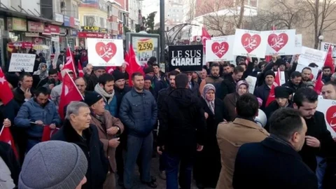 Kütahya'da Hz. Peygambere Saygı Yürüyüşü