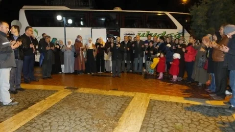 Burhaniye'de Sömestr Umrecileri Uğurlandı