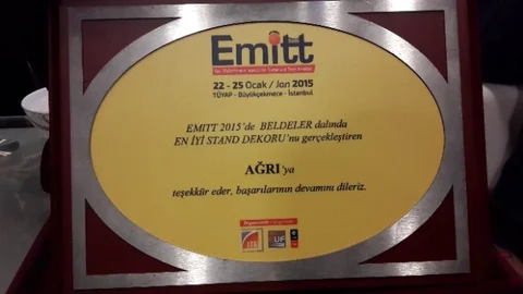 Ağrı Valiliği'ne ''En İyi Stant Dekoru'' Ödülü