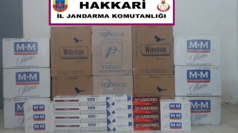 Hakkari'de 93 Bin 500 Paket Kaçak Sigara Ele Geçirildi