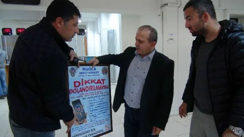 Telefon Dolandırıcılığına Afişli Dikkat