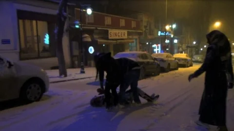 Kars'ta Kar Yaığışı