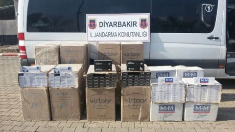 Diyarbakır'da 18 Bin Paket Kaçak Sigara Ele Geçirildi