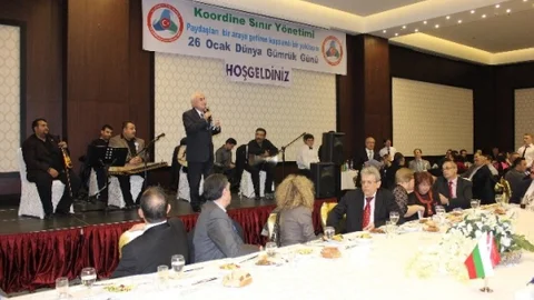 Edirne'de 26 Ocak Dünya Gümrük Günü Yemekte Kutlandı