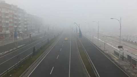 Malatya'ya Yoğun Sis Altında