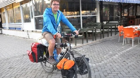 (Özel Haber) Bisikletiyle Dört Ayda 14 Ülke Dolaştı