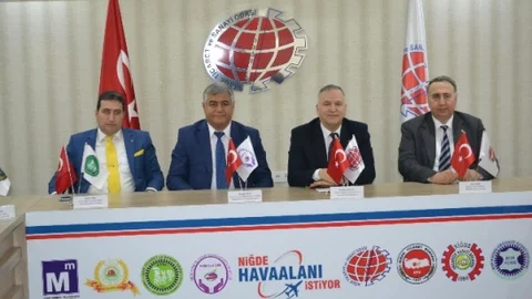 Niğde'nin Sanayicisi Esnafı Taciri Havaalanı İçin Birlik Oldu