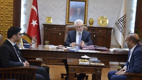 Marmed'den Rektör Ağırakça'ya Hayırlı Olsun Ziyareti