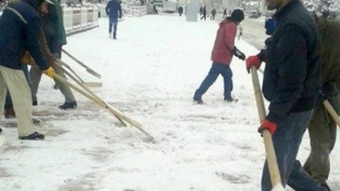 Erciş'te Karla Mücadele Çalışması