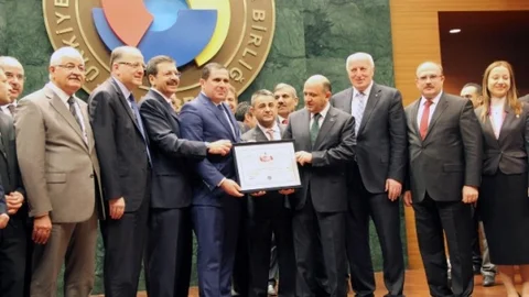 TOBB'dan Gtb'ye 5 Yıldızlı Akredite Sertifikası