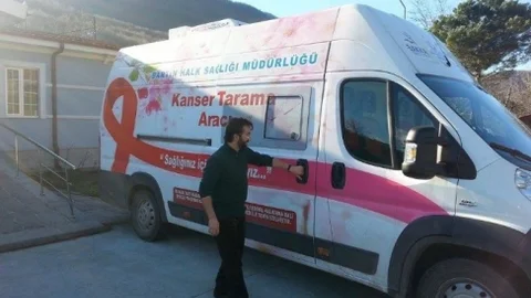 Mobil Kanser Tarama Aracı Hasankadı'da