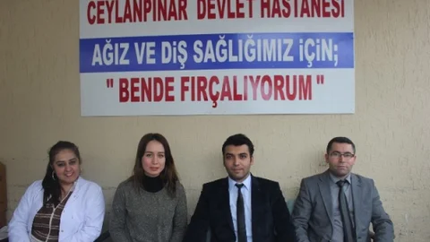 Ceylanpınar Devlet Hastanesi'nde Bedava Diş Macunu Ve Diş Fırçası Dağıtıldı