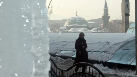Erzurum'da Sibirya Soğukları