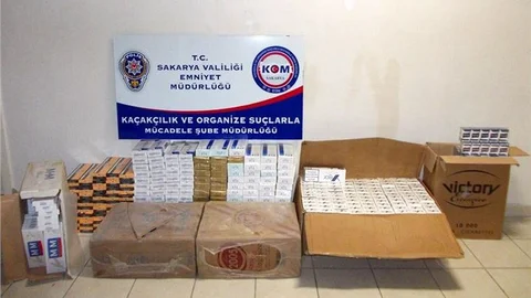 Sakarya'da kaçak sigara operasyonu