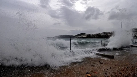 Bodrum'da Fırtına Etkili Oluyor