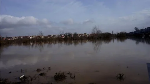 Edirne'deki nehir taşkınları