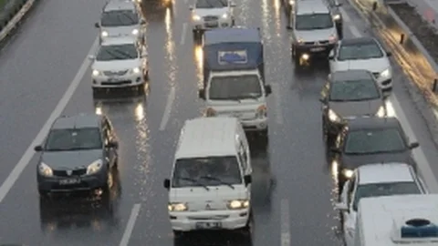 İstanbul'da Yağmur Trafiği