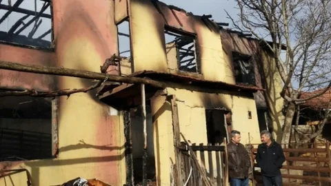 İnönü'de Ev Yangını