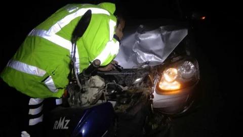 Otomobilin Çarptığı Motosiklet Sürücüsü Öldü