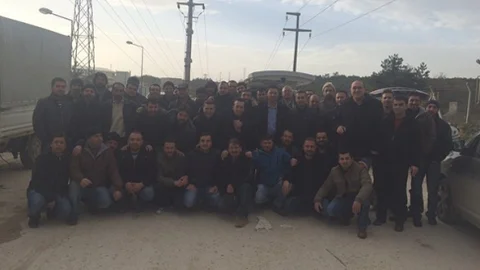 Çamiş Madencilik İşçilerinden Eylem