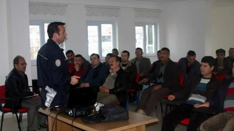 Dalaman'da Servis Şoförleri Bilgilendirildi