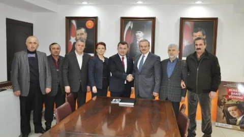 DTSO'dan AK Parti İl Başkanı Keskin'e Hayırlı Olsun Ziyareti