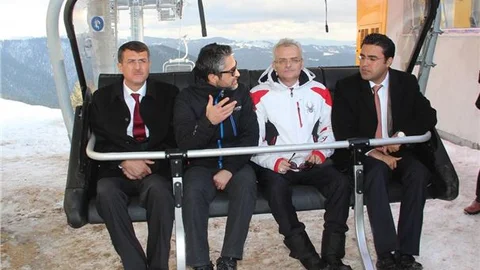 Ilgaz Dağı'na yapılan telesiyej tamamlanma aşamasına geldi