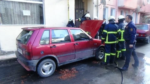 Kütahya'da Araç Yangını