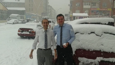 Ağrı'da Yoğun Kar Yağışı