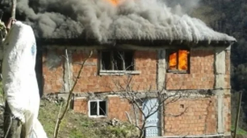 Giresun'da Ev Yangını