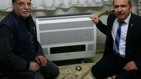 Karesi Belediyesi'nden Doğalgaz Sobası Yardımı