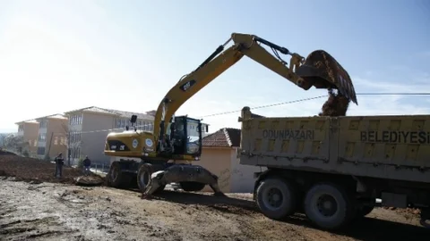 Eskişehir'de Yol Yapım Çalışmaları