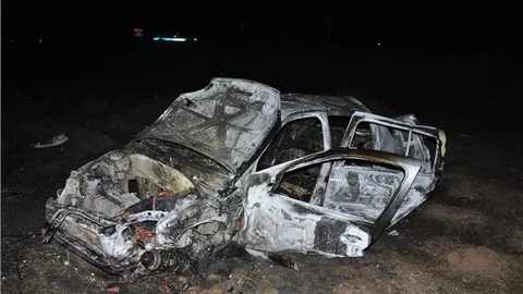 Yozgat'ta otomobil devrildi 1 ölü, 2 yaralı