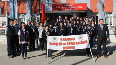 Karamanlı İzciler Ermenek'e Gitti