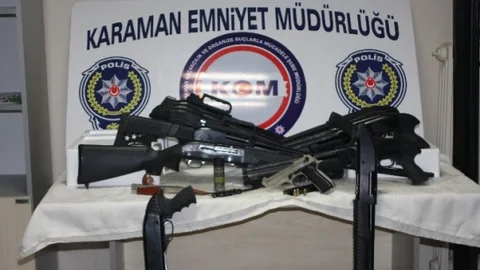 Karaman'da Silah Operasyonu