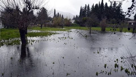 Bodrum'da kuvvetli rüzgar ve sağanak