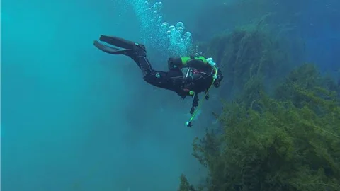 Balık adamlar ''doğal akvaryumu'' görüntüledi