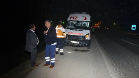 Trafik Kazasına Giden Ambulans Kaza Yaptı