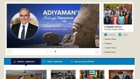 Adıyaman Belediyesi Web Sayfasını Yeniledi