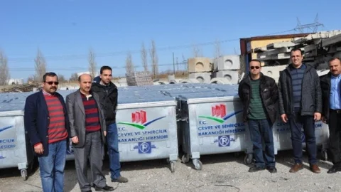 750 Çöp Konteyneri Seydişehir'e Teslim Edildi