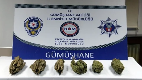 Gümüşhane'de 2 Kilo 568 Gram Esrar Ele Geçirildi