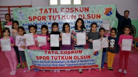 Aydınlı Öğrennciler Tatilde Spor Yaptı