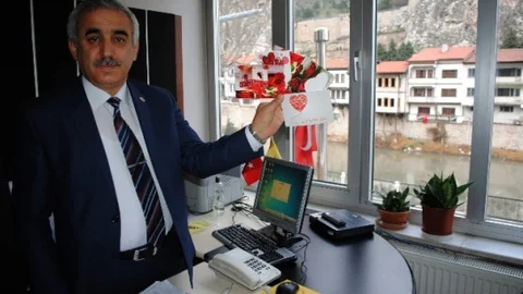 PTT Amasya Şubesi'nden Ücretsiz Sevgililer Günü Kartı