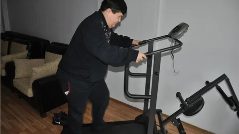 Hayata küsen engelli, 23 yıl sonra ilk kez koştu