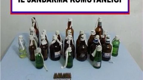 Hakkari'de molotofkokteyli ve mühimmat ele geçirildi