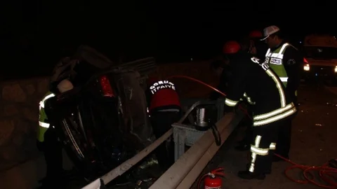 Çorum'da Trafik Kazası 1 Ölü 3 Yaralı