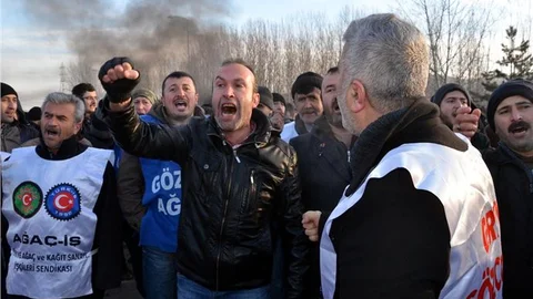 Kastamonu'daki 213 sunta işçisinin grevi