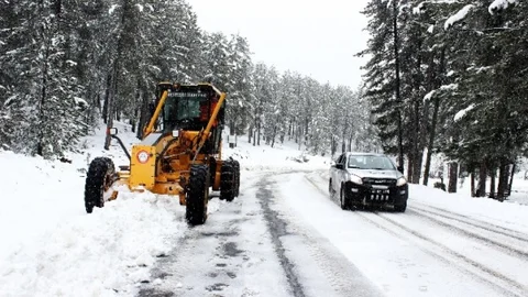 Muğla'da Kar Yağışı Etkili Oluyor