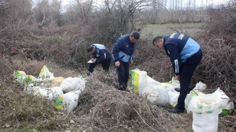 Çalılıklar Arasında 24 Çuval Bozuk Tulum Peyniri Bulundu